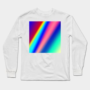 red blue green abstract texture background Long Sleeve T-Shirt